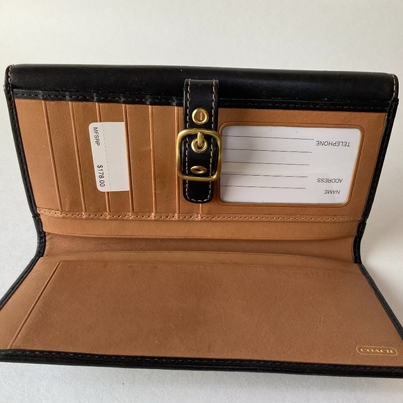Coach Women’s Wallet - Black Leather - Picture 3 of 5